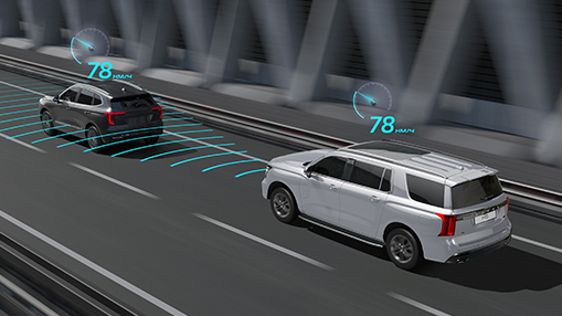 Белсенді жылдамдық шектегіші бар бейімделетін круиз-контроль